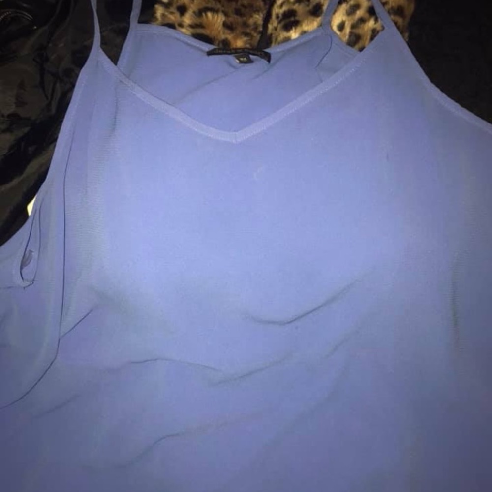 Wet Seal plus size purple flowy scallop top 3x